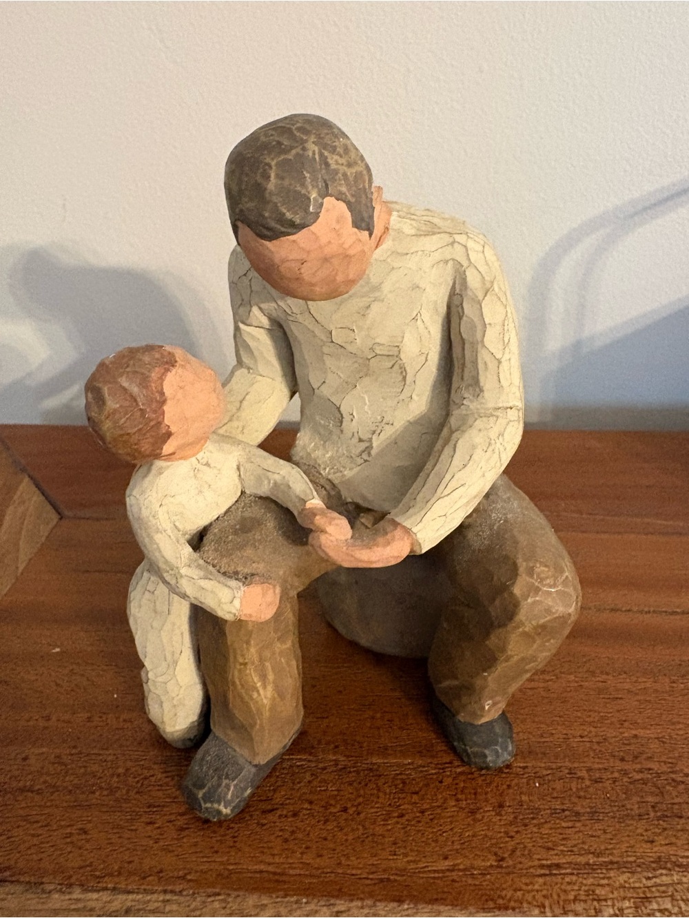 Willow Tree Grandfather Figurine in cream, brown, and tan